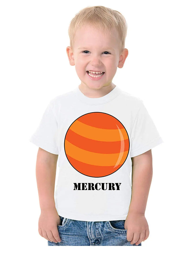 Solar System Planets Theme T-Shirt for Kids Fancydresswale