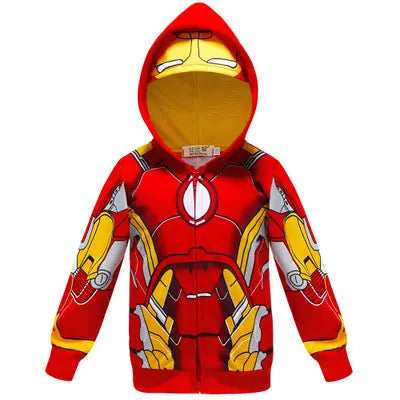 Spring and autumn Superhero Zipper jacket Long Sleeve Hooded Sweatshirts-Thor Fancydresswale.com