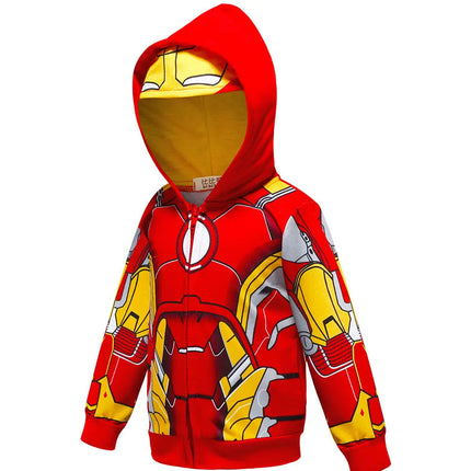 Spring and autumn Superhero Zipper jacket Long Sleeve Hooded Sweatshirts-Thor Fancydresswale.com