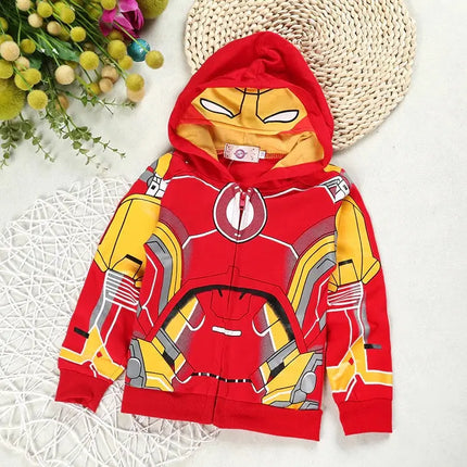 Spring and autumn Superhero Zipper jacket Long Sleeve Hooded Sweatshirts-Thor Fancydresswale.com