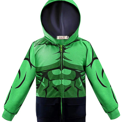 Spring and autumn Superhero Zipper jacket Long Sleeve Hooded Sweatshirts-Thor Fancydresswale.com
