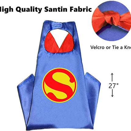 Super Boy Blue Colour Super Hero Cape For Boys Fancydresswale