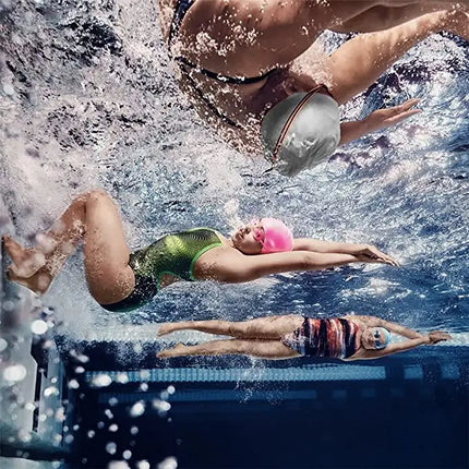 Swimming Goggle and Cap combo for all age groups- Black fancydresswale.com