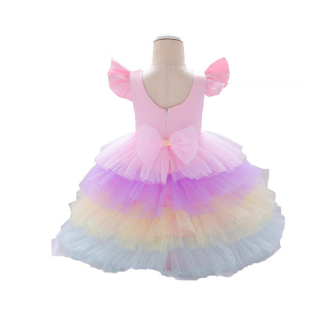 Unicorn Dress for Girls- Glowing Pink