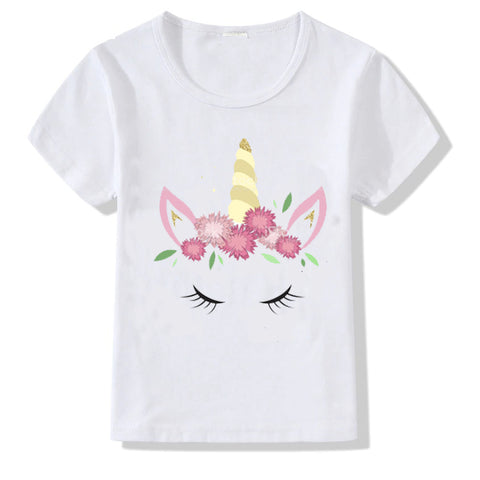 Unicorn T-shirts for girls - Combo of 5 dresses