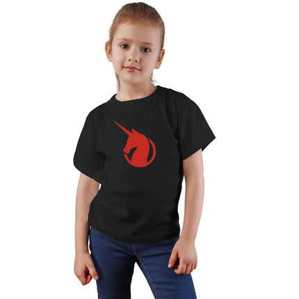 Unicorn Black Red Cotton T-shirts for Girls and Adults fancydresswale.com