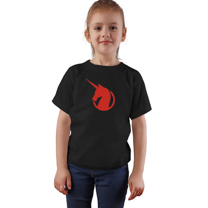 Unicorn Black Red Cotton T-shirts for Girls and Adults fancydresswale.com