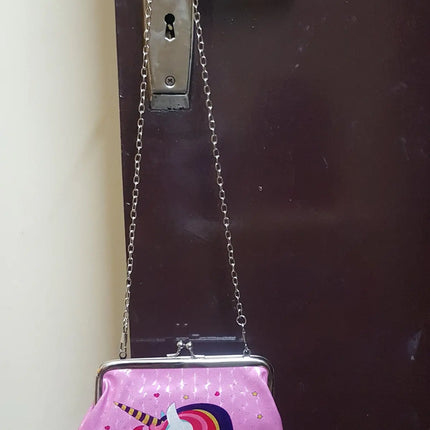 Unicorn Cross Body Shoulder Hand Coin Purse For Kids Sling Bag Fancydresswale