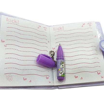 Unicorn Diary with Pen Fancydresswale.com