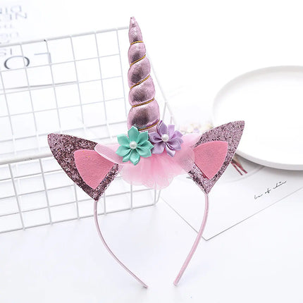 Unicorn LED Glow hair band for Girls birthday Gift party prop Girls-6 colors fancydresswale.com