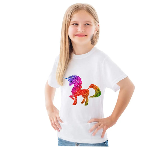 Unicorn Princess T-Shirt Dress for Girls Fancydresswale
