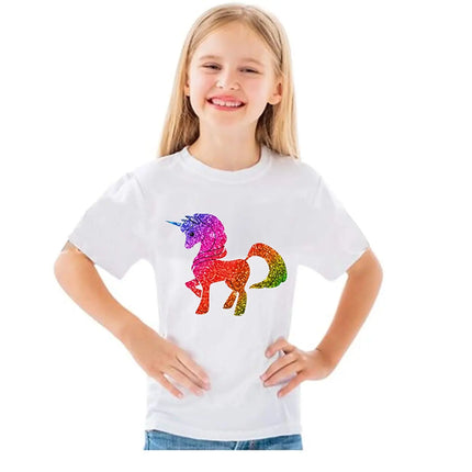 Unicorn Princess T-Shirt Dress for Girls Fancydresswale