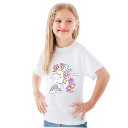 Unicorn Princess T-Shirt Dress for Girls Fancydresswale