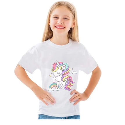 Unicorn Princess T-Shirt Dress for Girls Fancydresswale