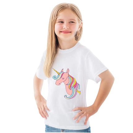 Unicorn Princess T-Shirt Dress for Girls Fancydresswale