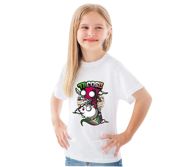 Unicorn Princess T-Shirt Dress for Girls Fancydresswale