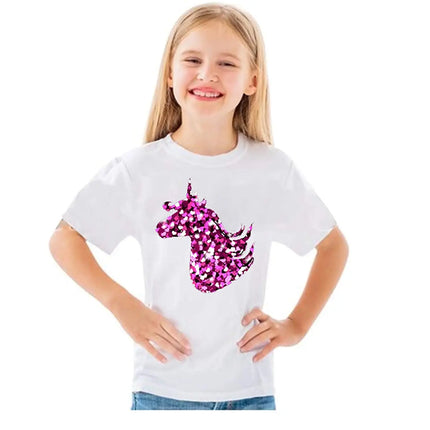 Unicorn Princess T-Shirt Dress for Girls Fancydresswale
