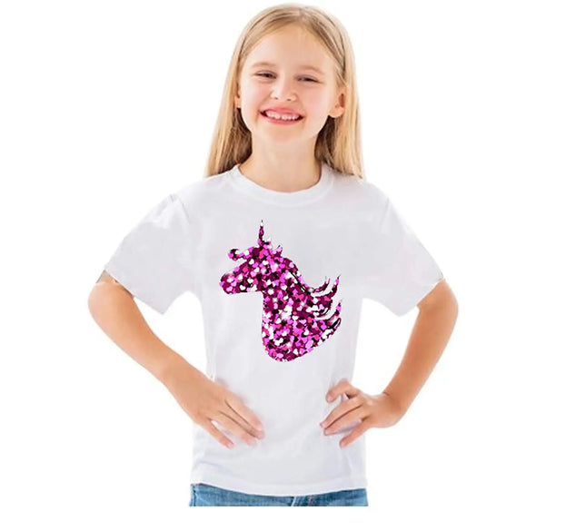 Unicorn Princess T-Shirt Dress for Girls Fancydresswale