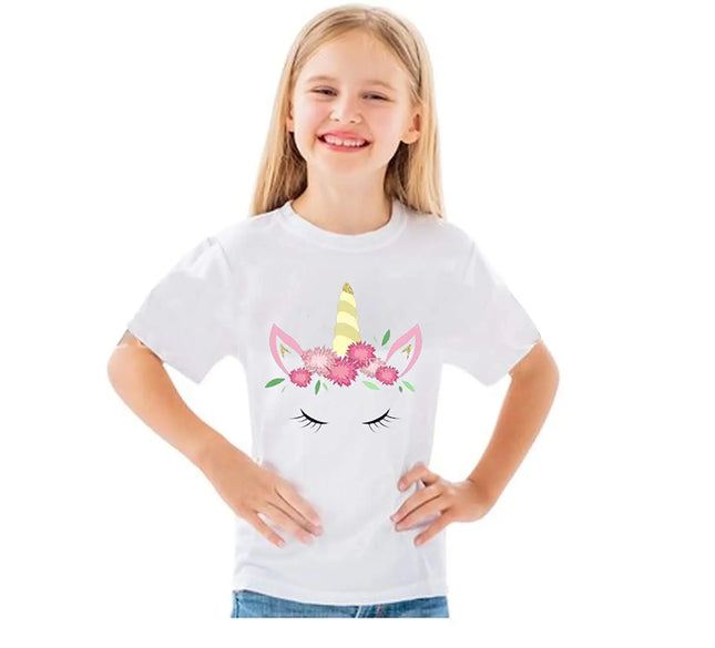Unicorn Princess T-Shirt Dress for Girls Fancydresswale