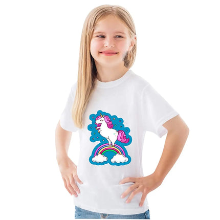 Unicorn Princess T-Shirt Dress for Girls Fancydresswale