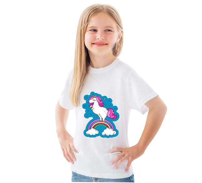 Unicorn Princess T-Shirt Dress for Girls Fancydresswale