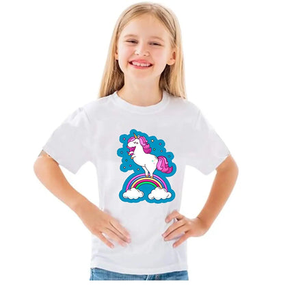 Unicorn Princess T-Shirt Dress for Girls Fancydresswale