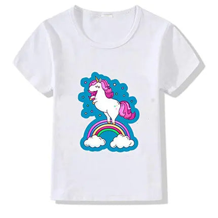 Unicorn Princess T-Shirt Dress for Girls Fancydresswale