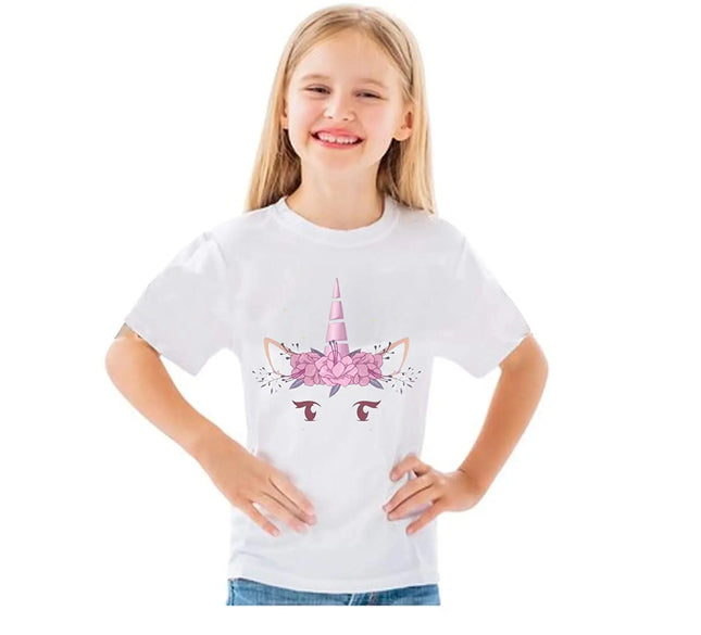 Unicorn Princess T-Shirt Dress for Girls Fancydresswale