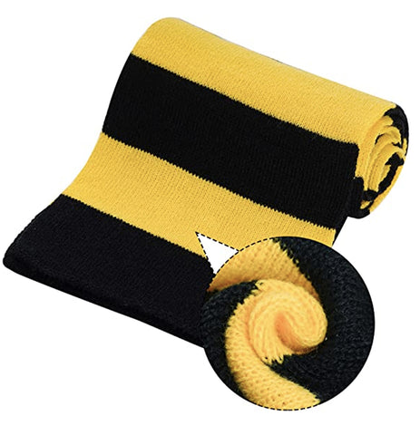 Harry Magician Patch Knit Scarf Muffler -Yellow and Black