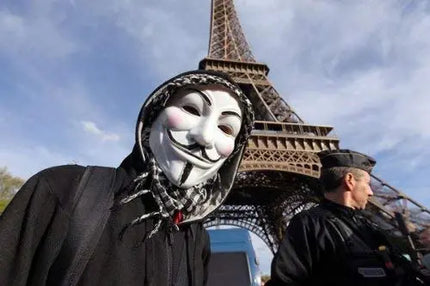 Vendetta Mask Guy Fawkes Halloween Masquerade Party Face March Protest Fancydresswale.com