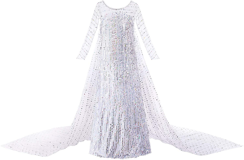 Princess Elsa Princess Birthday Party Dress For Little Girls With  Crown,wand,gloves Accessories 3-12 Years,silver at Rs 2399 | Girls Dresses,  Dresses for girls, Girls party wear dresses, Party wear dresses for girls,