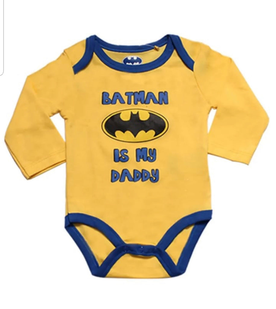 Fancydresswale Batman Theme yellow  Romper for Infants and Newborns Boys