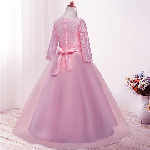 Fancydresswale Birthday Princess dress pink Floor Length dress for Girls
