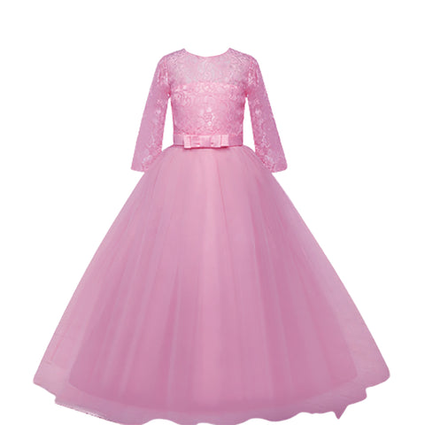 Fancydresswale Birthday Princess dress pink Floor Length dress for Girls