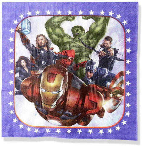 Avengers Theme Birthday Party Supply Mega Pack for 12 Guests 16 Items 179 Pcs