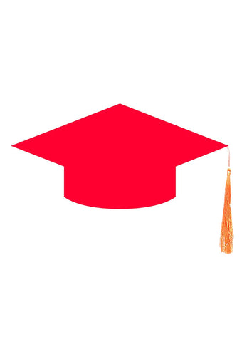 Convocation Cap for Kids, Red