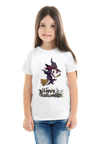 Halloween T-Shirts Dress For Girls H11