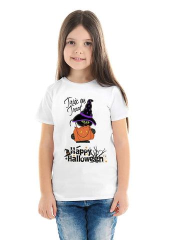 Halloween T-Shirts Dress For Girls H12