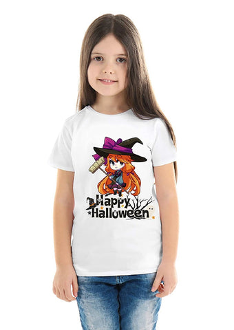 Halloween T-Shirts Dress For Girls H13