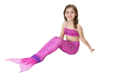 Fancydresswale Mermaid swimsuit costume for Girls- Purple