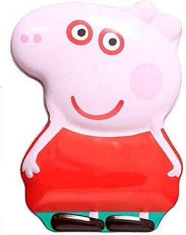 Peppa Pig Metal Body Piggy Bank Saving Money Box for Kids with Lock and Key Random Colour