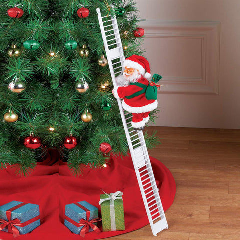 Santa Claus Climbing Musical Ladder Toy,Christmas decoration
