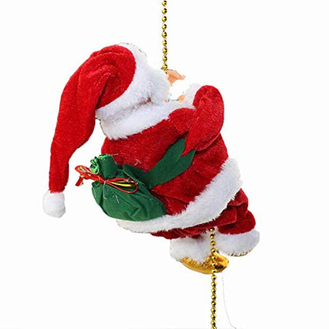 Santa Claus Musical Climbing Rope Christmas Decoration Christmas Gift