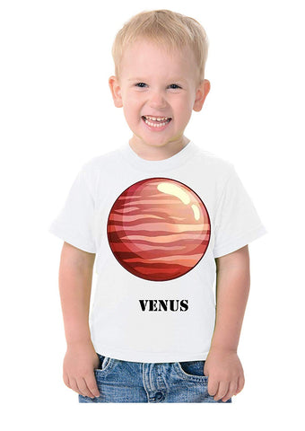 System Planets Theme T-Shirt for Kids