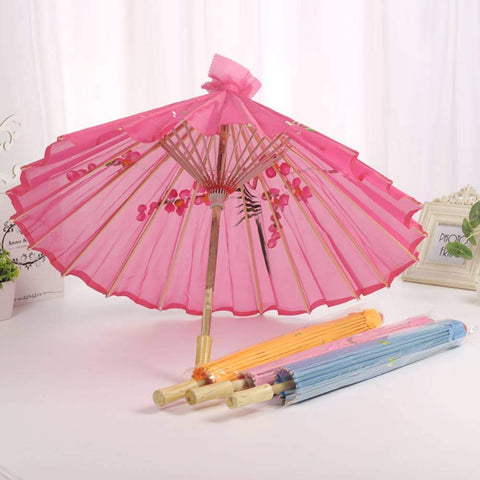 Kids Size Japanese Chinese Umbrella for Wedding Parties, Photography, Costumes, Cosplay, Decoration and Other Events (Hot Pink)